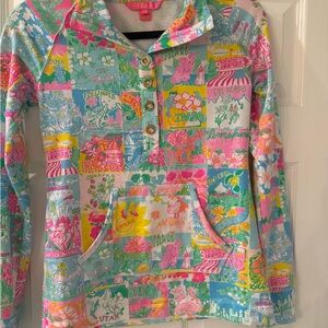 Lilly Pulitzer Captain Pop Multicolor Graphic Top